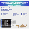 Sea Moss Capsules ingredients with bladderwrack and burdock
