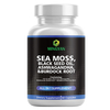 Sea Moss Capsules 15-in-1 plant based supplement bottle
