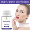 Resveratrol Capsules supplement facts and capsule display