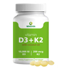 Vitamin D3 K2 softgels with coconut oil