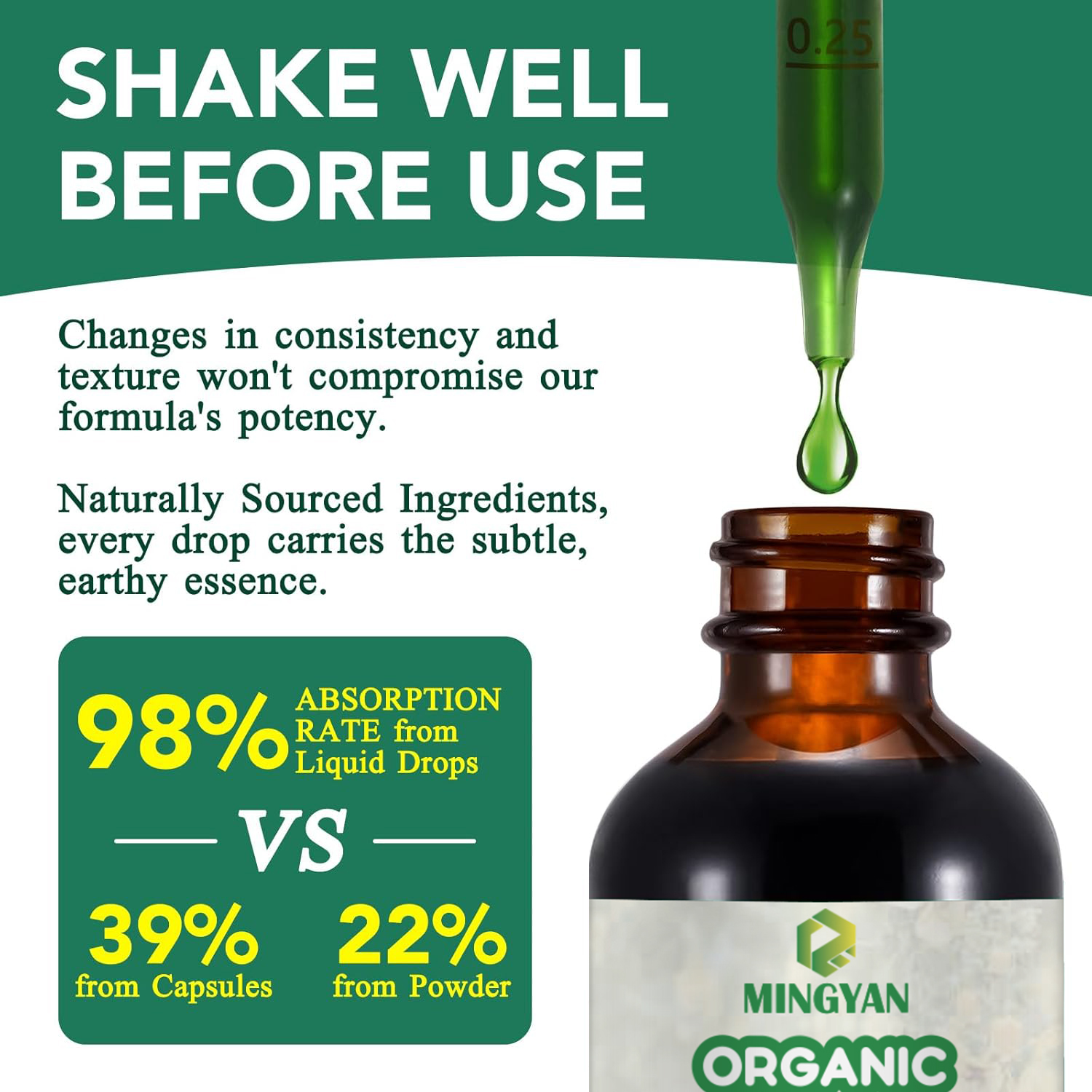 Alcohol free mullein leaf extract drops formula