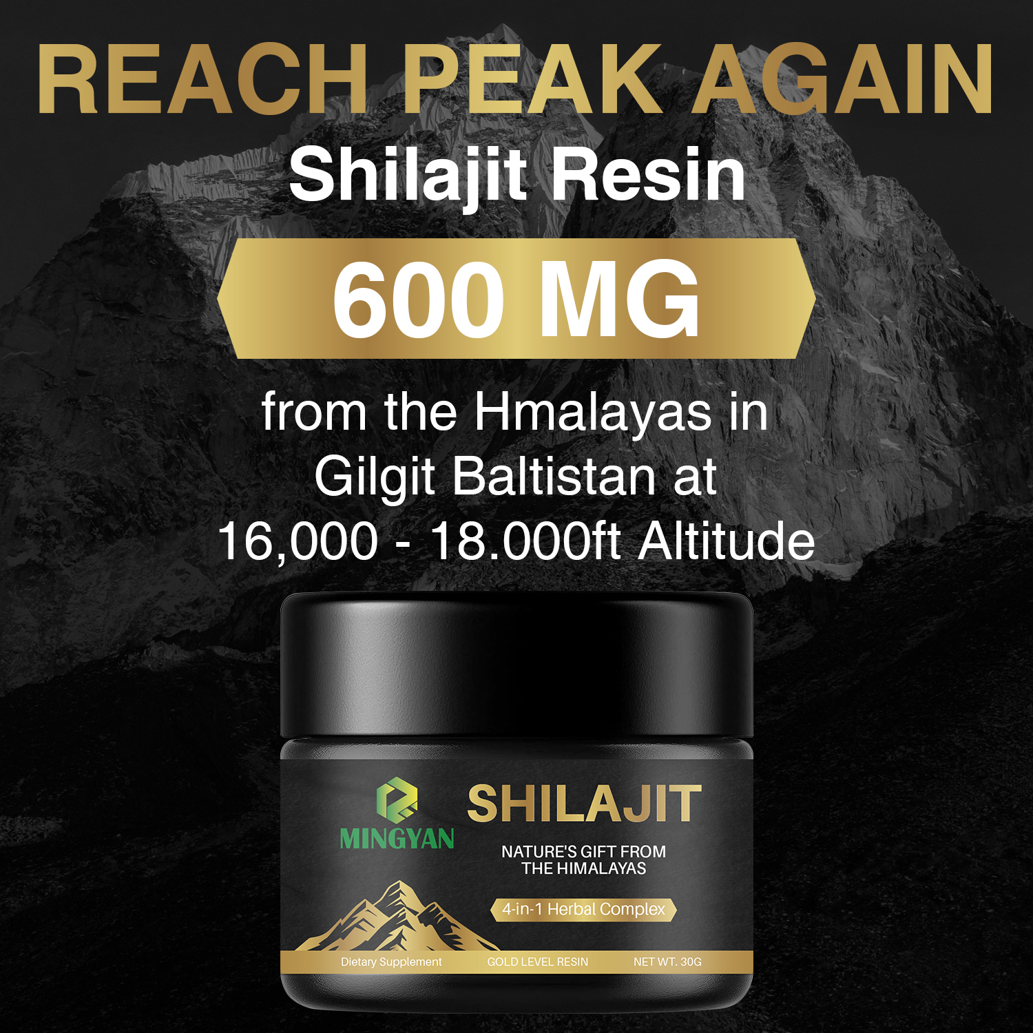 Shilajit resin OEM product packaging display