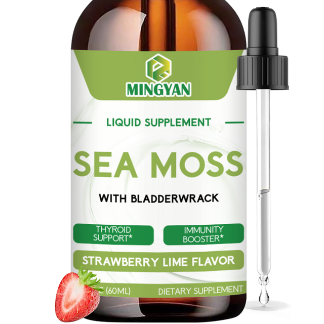 Sea Moss Drops bottle with liquid dropper formula