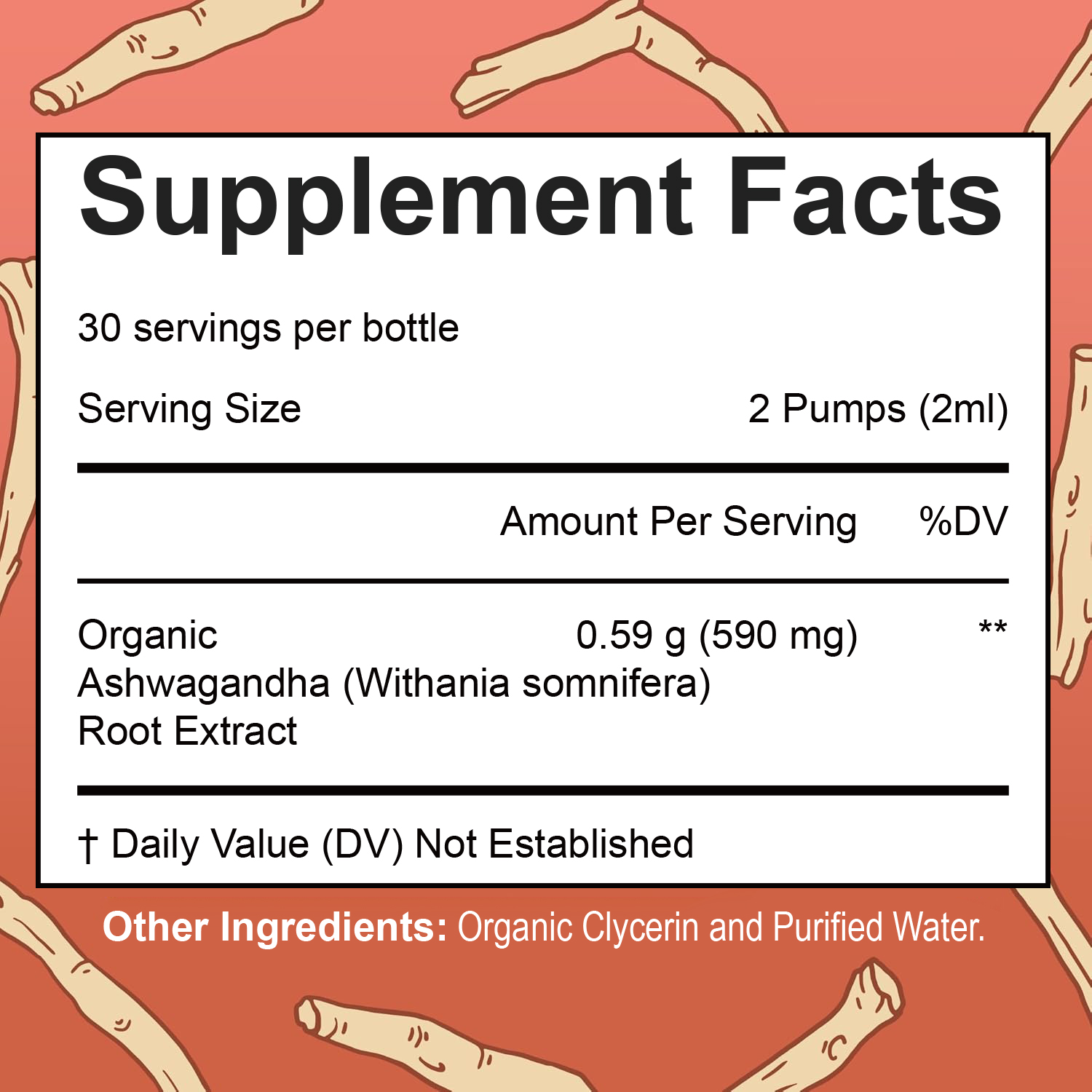 Organic Ashwagandha Root Drops