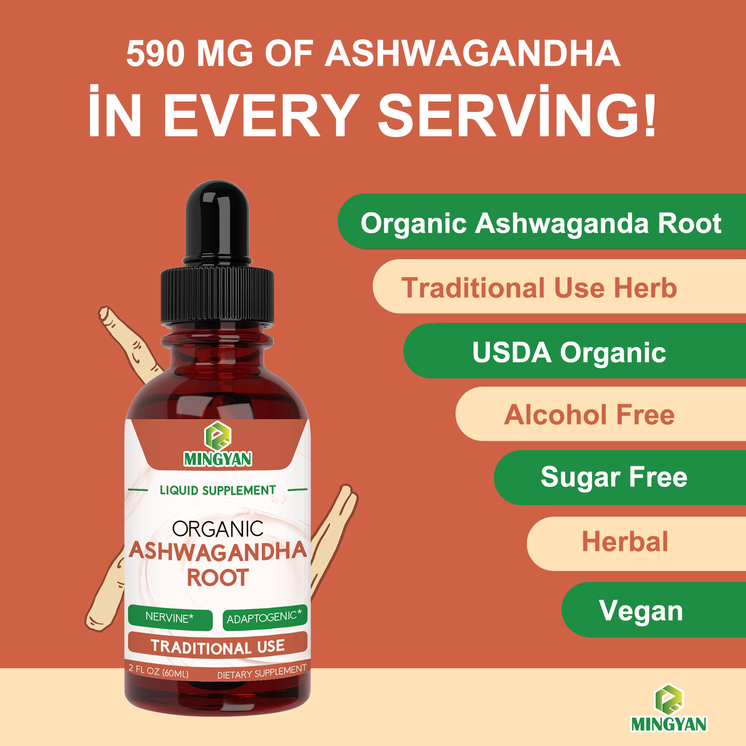 Organic Ashwagandha Root Drops