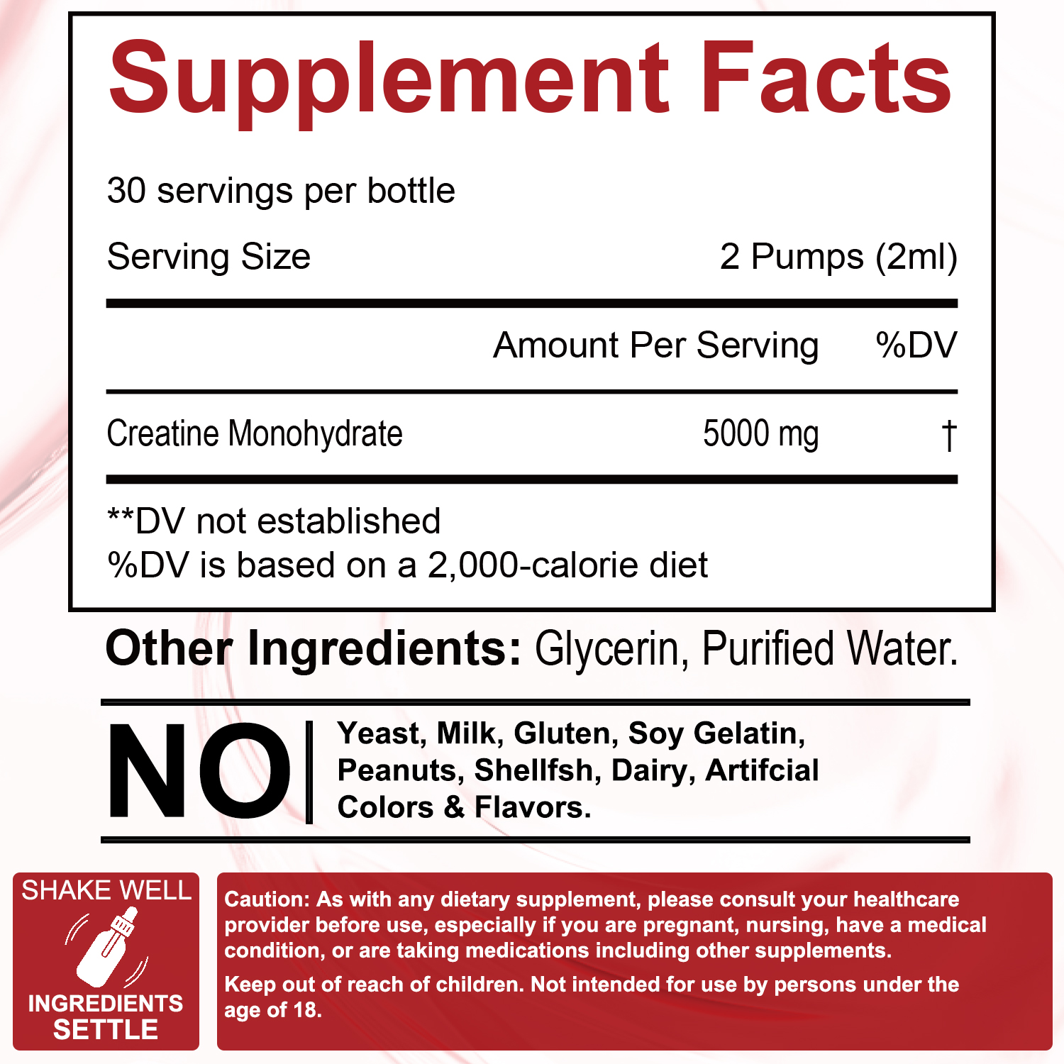 Creatine Monohydrate Drops