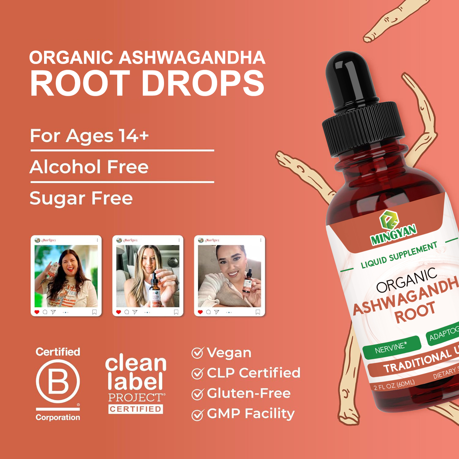 Organic Ashwagandha Root Drops